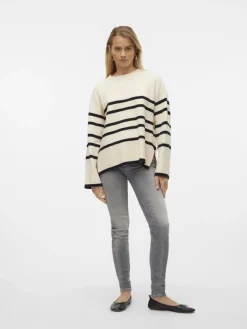 VMSABA LS O-NECK STRIPE PULLOVER GA NOOS birch-w black