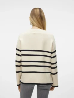 VMSABA LS O-NECK STRIPE PULLOVER GA NOOS birch-w black