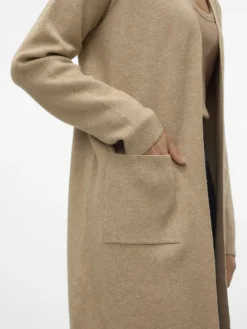 VMSABA LS POCKET COATIGAN GA NOOS silver mink