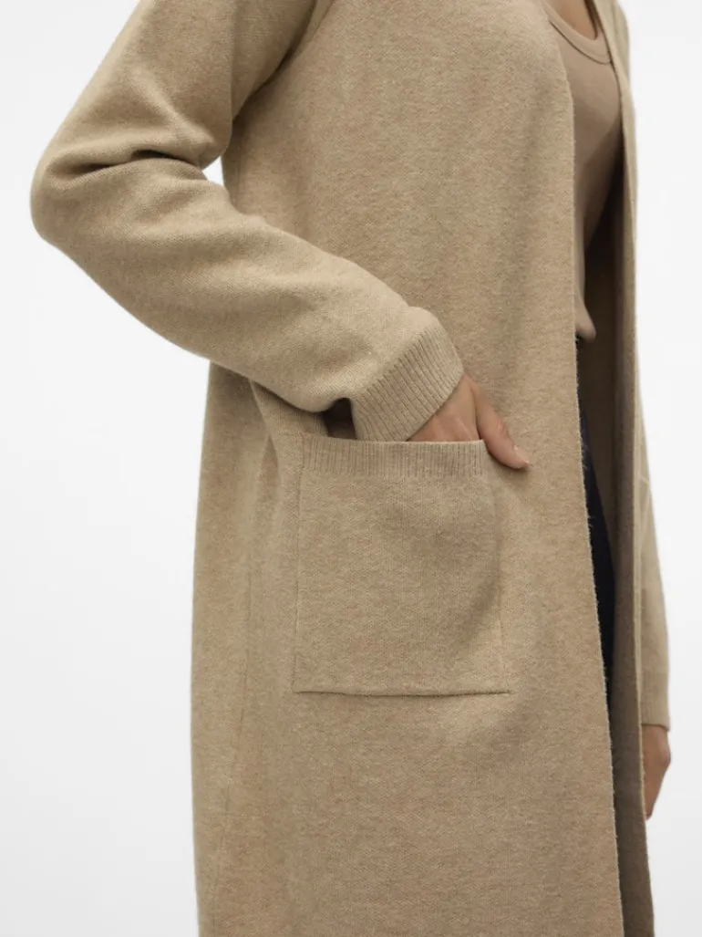 VMSABA LS POCKET COATIGAN GA NOOS silver mink