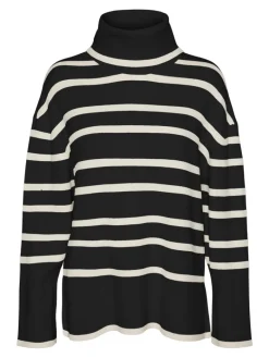 VMSABA LS ROLLNECK BLOUSE black