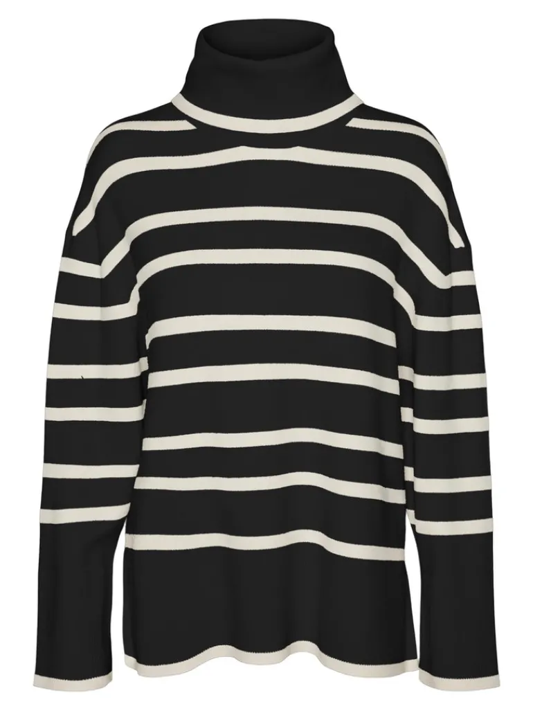 VMSABA LS ROLLNECK BLOUSE black