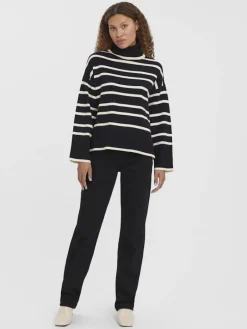 VMSABA LS ROLLNECK BLOUSE black
