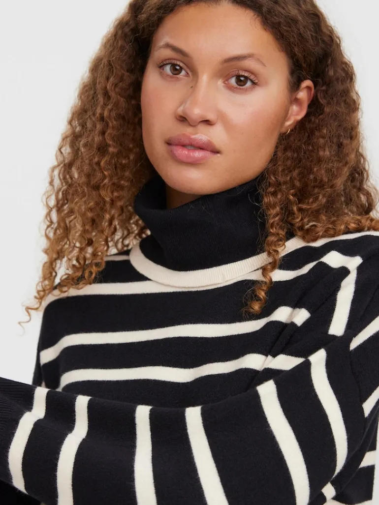 VMSABA LS ROLLNECK BLOUSE black