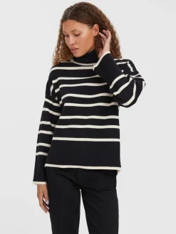 VMSABA LS ROLLNECK BLOUSE black