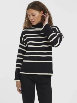 VMSABA LS ROLLNECK BLOUSE black