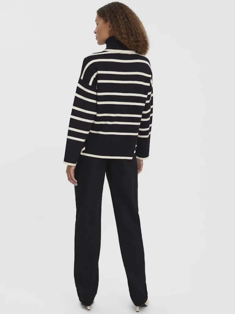 VMSABA LS ROLLNECK BLOUSE black