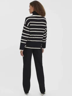 VMSABA LS ROLLNECK BLOUSE black