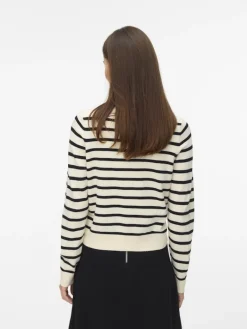VMSABA PLAIN LS O-NECK CARDIGAN NOOS LX birch