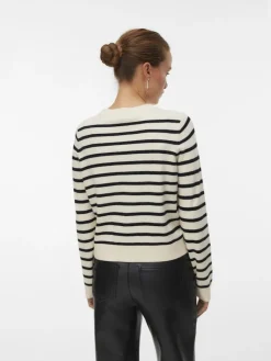 VMSABA PLAIN LS O-NECK CARDIGAN NOOS LX birch