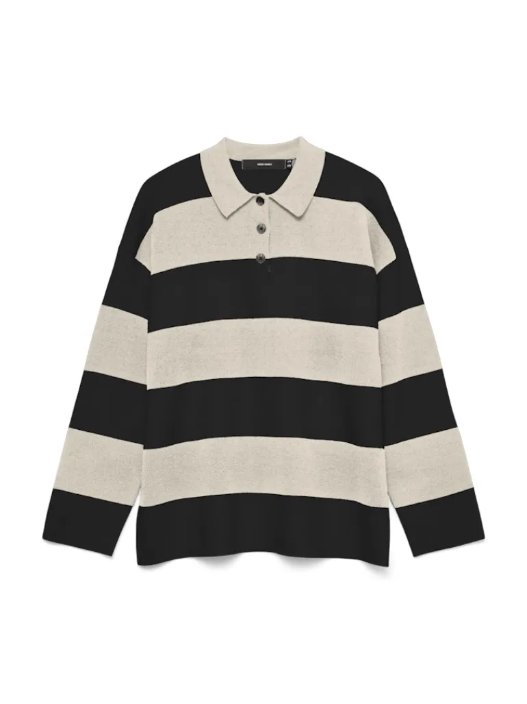 VMSABA POLONECK LS PULLOVER birch