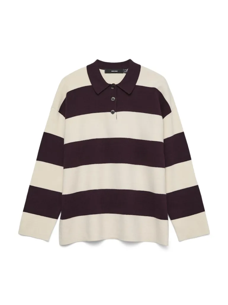 VMSABA POLONECK LS PULLOVER winetasting