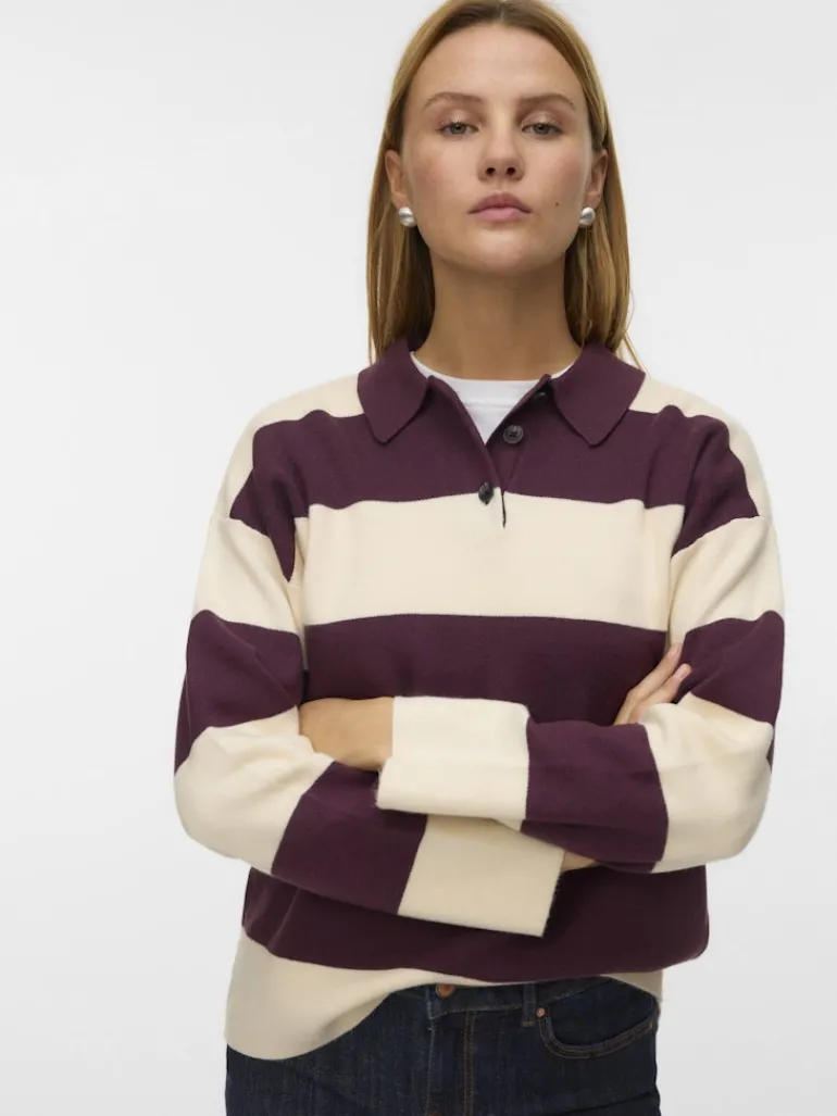 VMSABA POLONECK LS PULLOVER winetasting