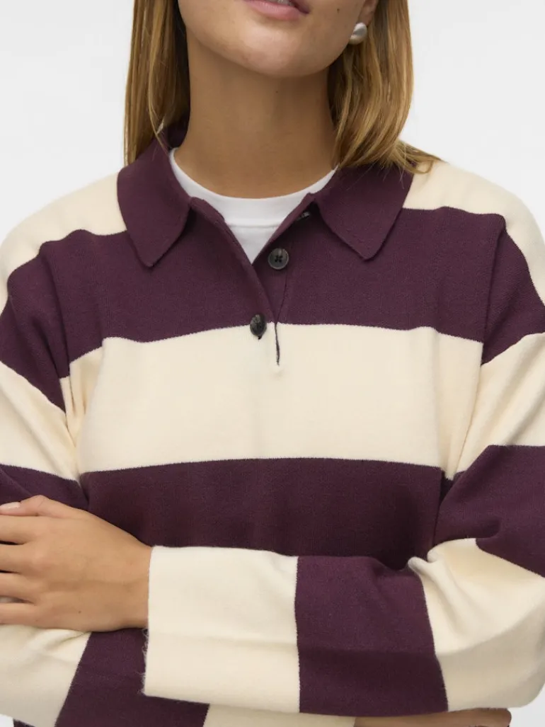 VMSABA POLONECK LS PULLOVER winetasting