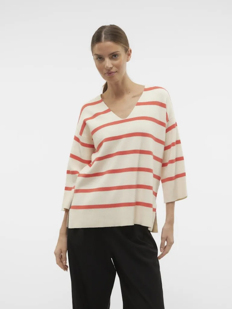 VMSABA 3/4 V-NCK STRIPE PULL GA NOOS hellgrau2