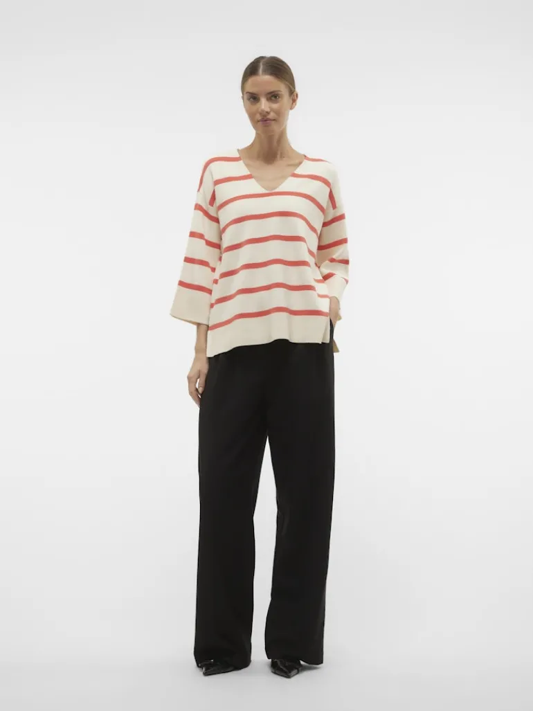 VMSABA 3/4 V-NCK STRIPE PULL GA NOOS hellgrau2