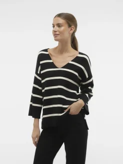 VMSABA 3/4 V-NCK STRIPE PULL GA NOOS black