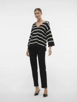 VMSABA 3/4 V-NCK STRIPE PULL GA NOOS black