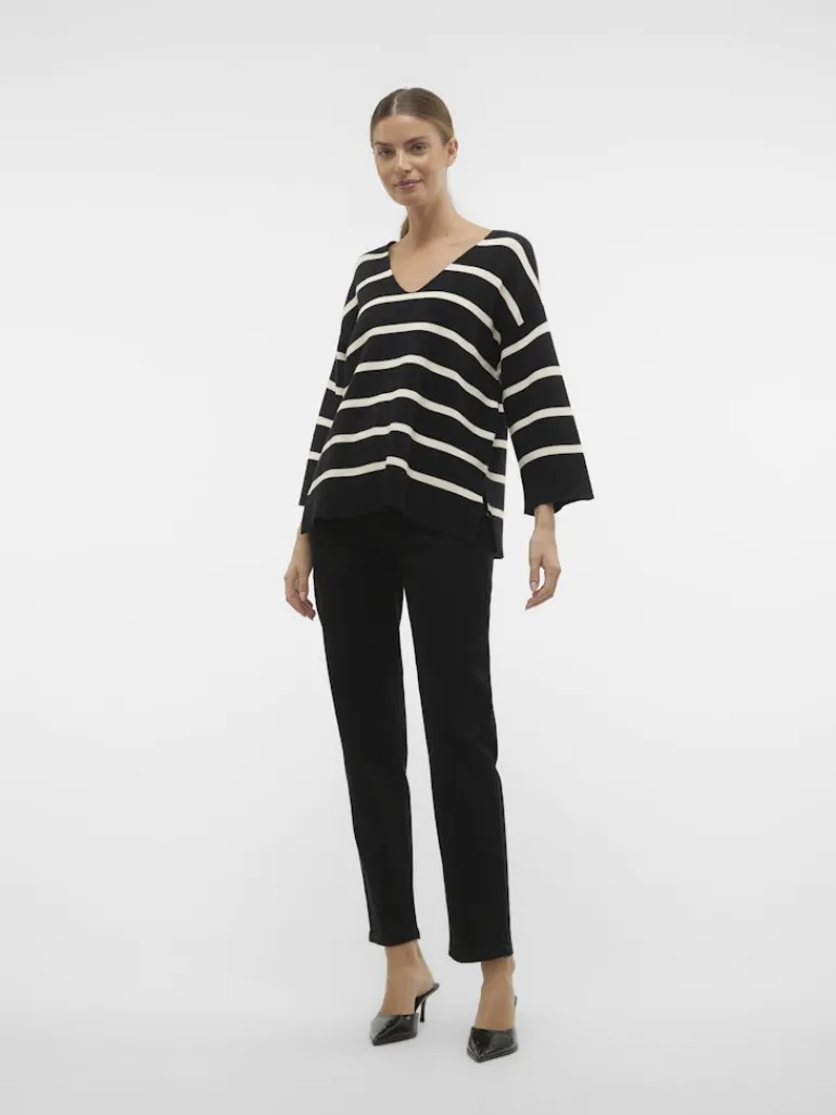 VMSABA 3/4 V-NCK STRIPE PULL GA NOOS black