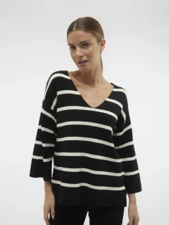 VMSABA 3/4 V-NCK STRIPE PULL GA NOOS black