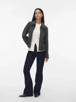 VMSAFIR SHORT JACKET GA NOOS dark grey melange