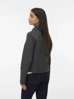 VMSAFIR SHORT JACKET GA NOOS dark grey melange