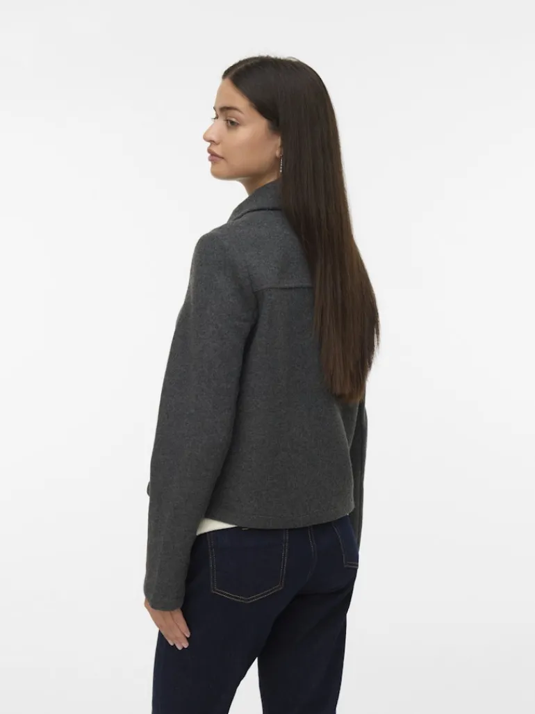 VMSAFIR SHORT JACKET GA NOOS dark grey melange