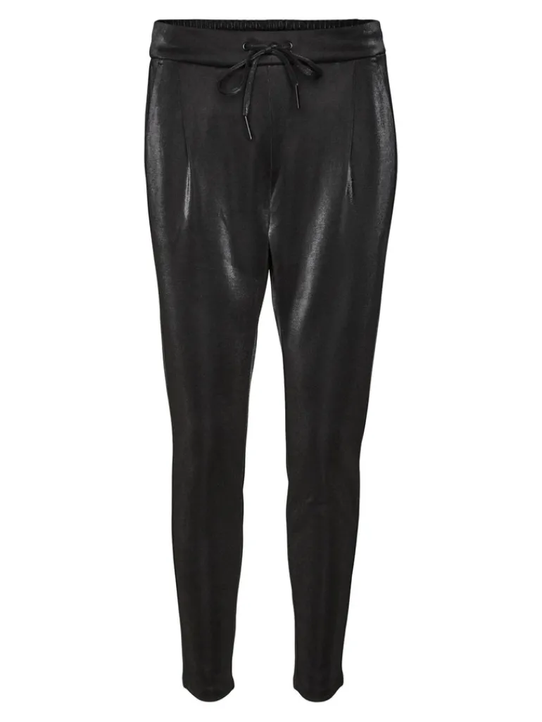 VMSIAEVA MR LOOSE SHINY STRING PANT black