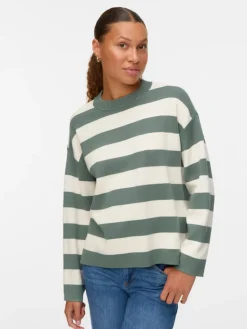 VMSILJE LS O-NECK BOXY PULLOVER NOOS laurel wreath