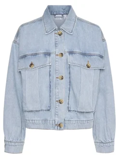 VMSILKA L/S DNM SHACKET YO367 light blue denim