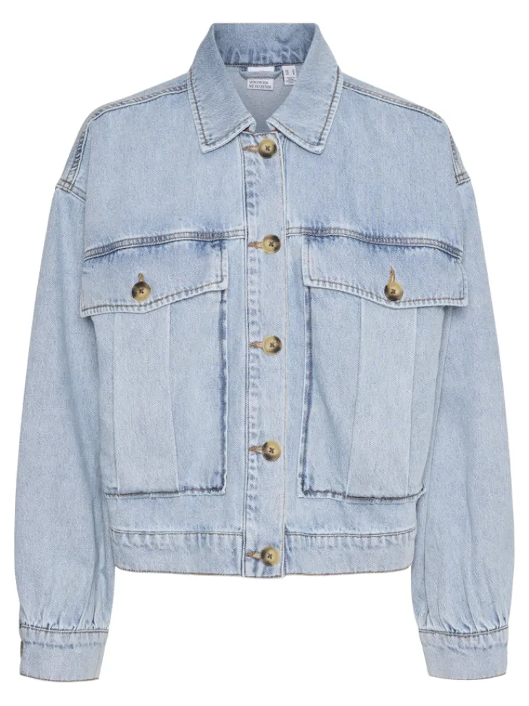 VMSILKA L/S DNM SHACKET YO367 light blue denim
