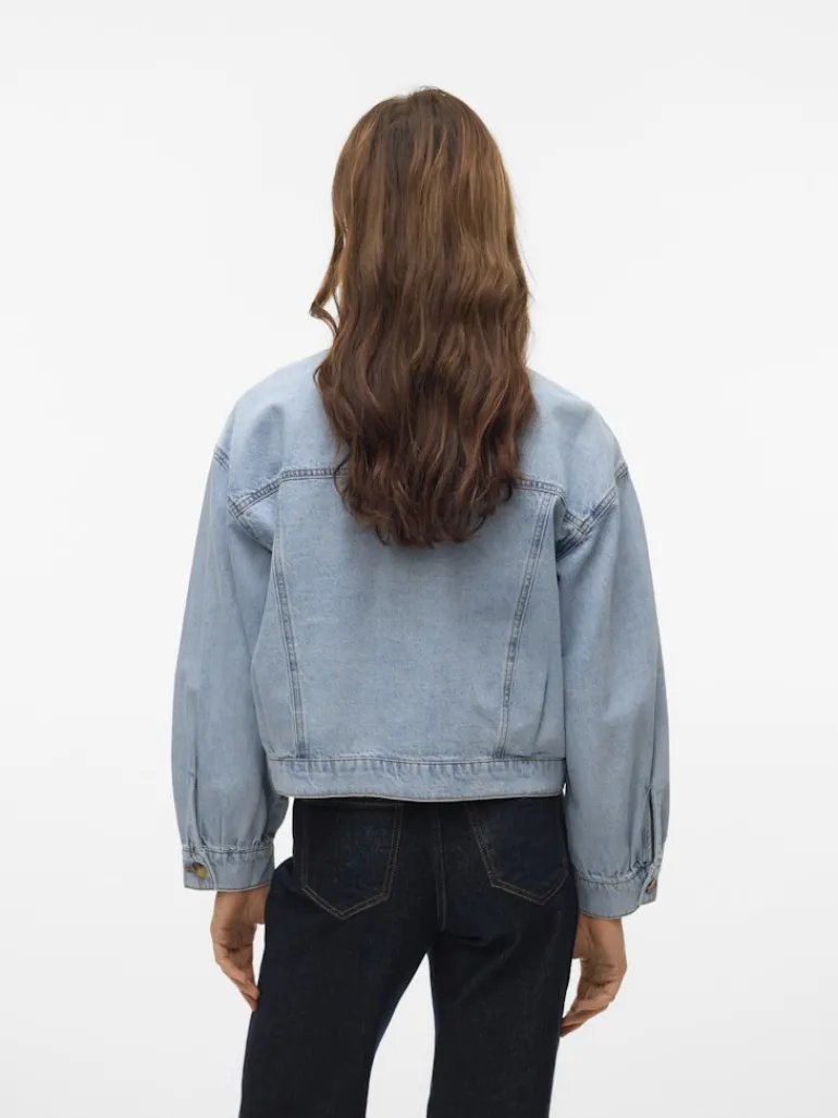 VMSILKA L/S DNM SHACKET YO367 light blue denim