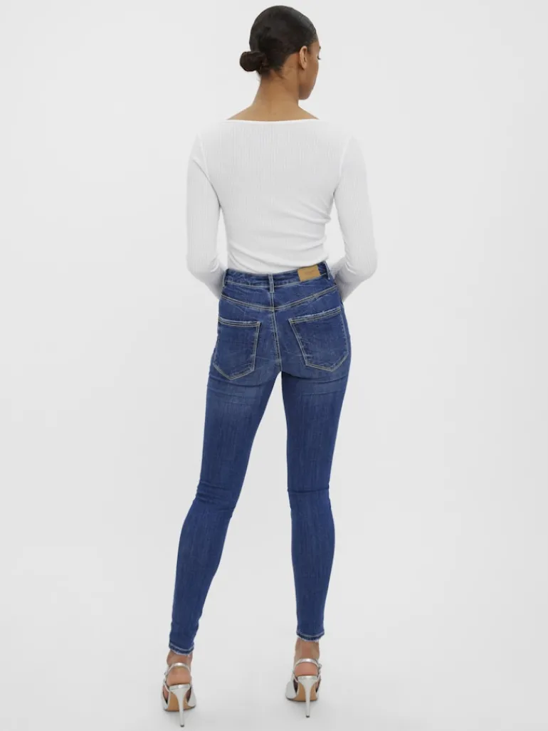 VMSOPHIA HR SKINNY DESTR J LI388 NOOS medium blue denim
