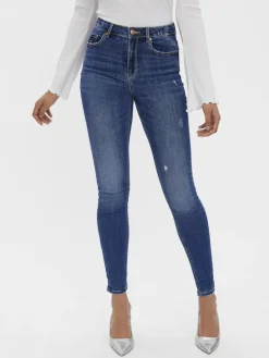 VMSOPHIA HR SKINNY DESTR J LI388 NOOS medium blue denim