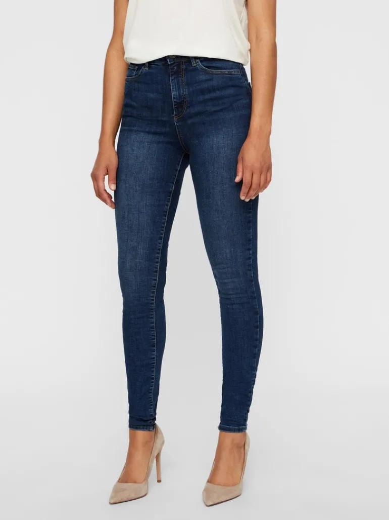 VMSOPHIA HW SKINNY JEANS MD BL NOOS medium blue denim