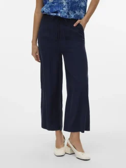 VMTANYA HW 7/8 WIDE PANTS BOO navy blazer