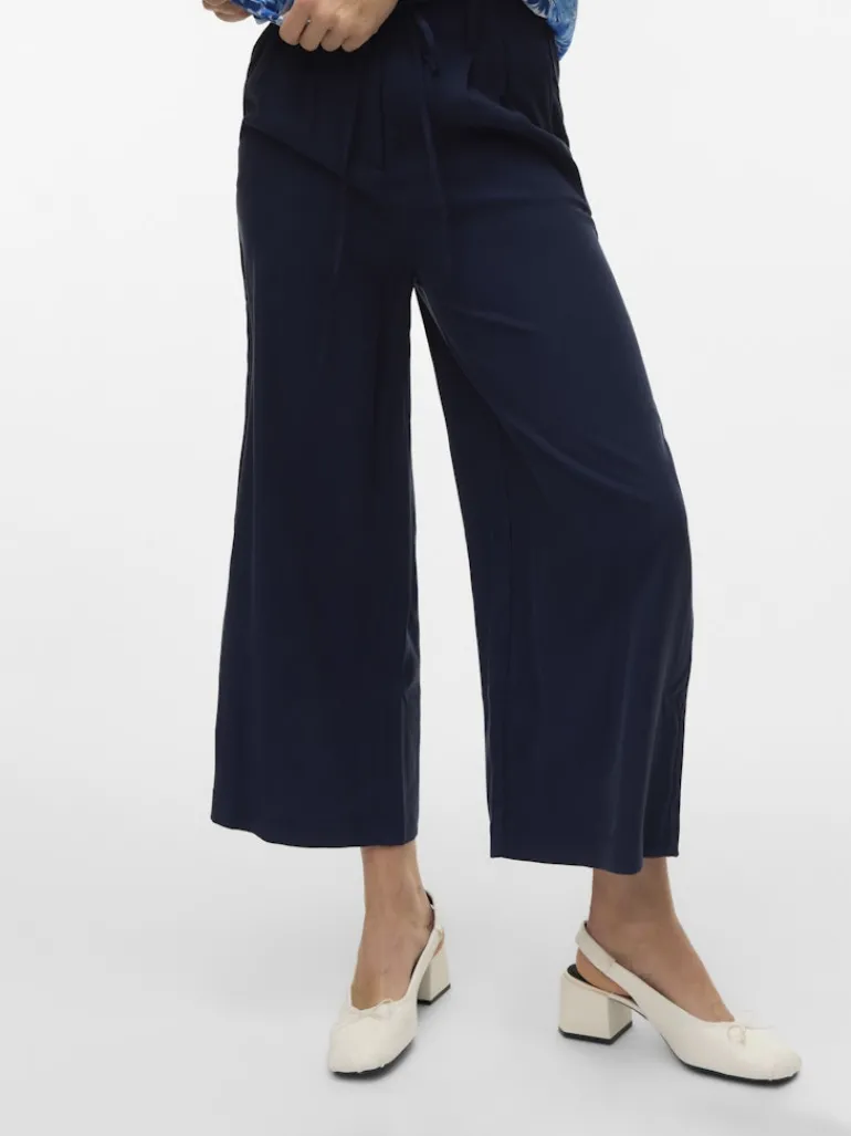 VMTANYA HW 7/8 WIDE PANTS BOO navy blazer