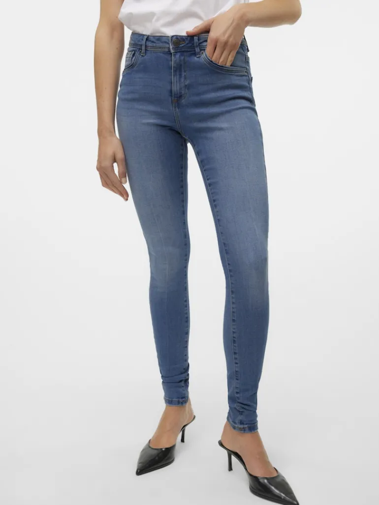 VMTANYA MR S PIPING JEANS VI349 GA NOOS medium blue denim