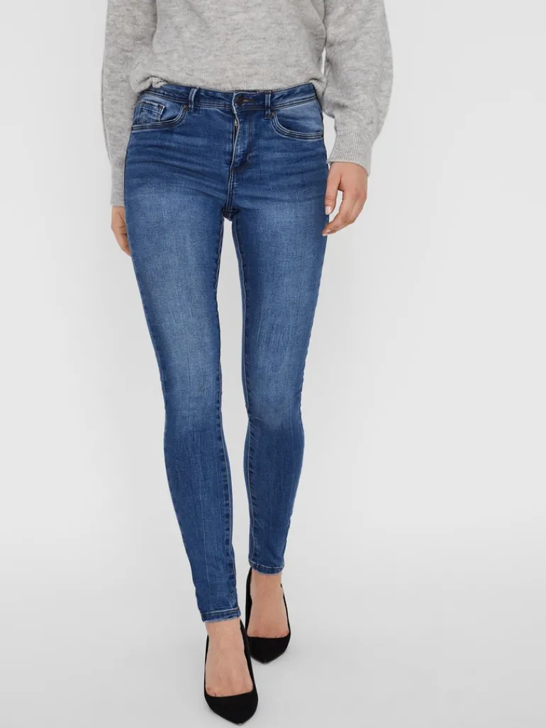 VMTANYA MR S PIPING JEANS VI349 GA NOOS medium blue denim
