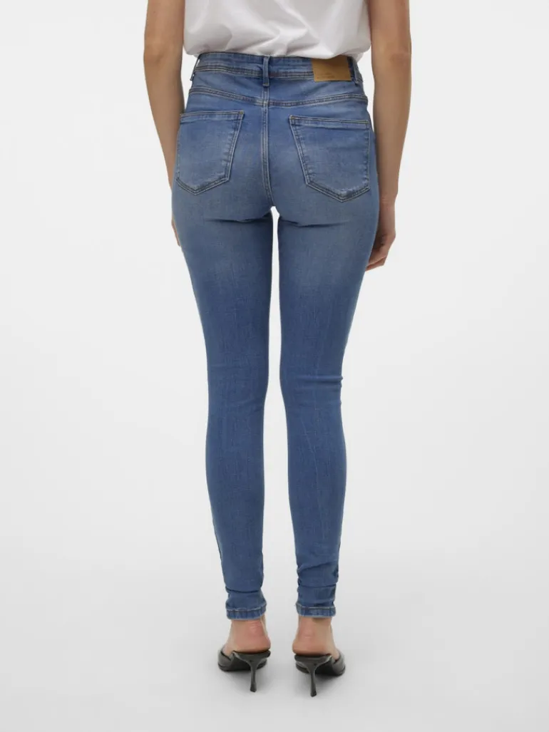 VMTANYA MR S PIPING JEANS VI349 GA NOOS medium blue denim
