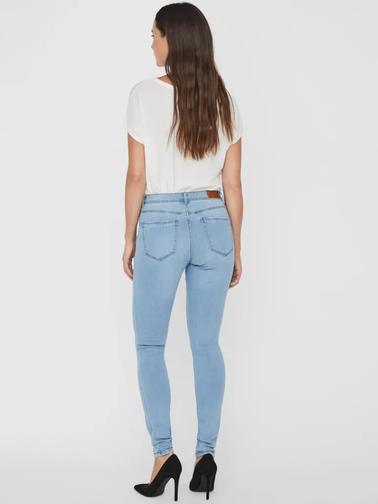 VMTANYA MR S PIPING JEANS VI352 GA NOOS light blue denim