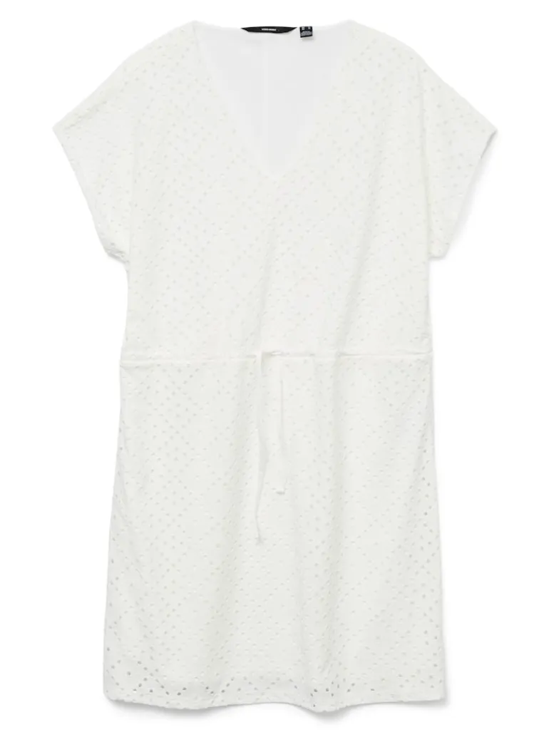 VMTASSA SS SHORT DRESS JRS NOOS snow white