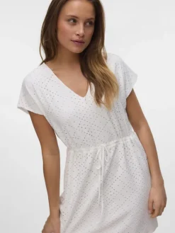 VMTASSA SS SHORT DRESS JRS NOOS snow white