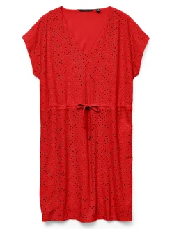 VMTASSA SS SHORT DRESS JRS NOOS fiery red