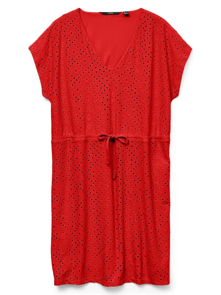 VMTASSA SS SHORT DRESS JRS NOOS fiery red