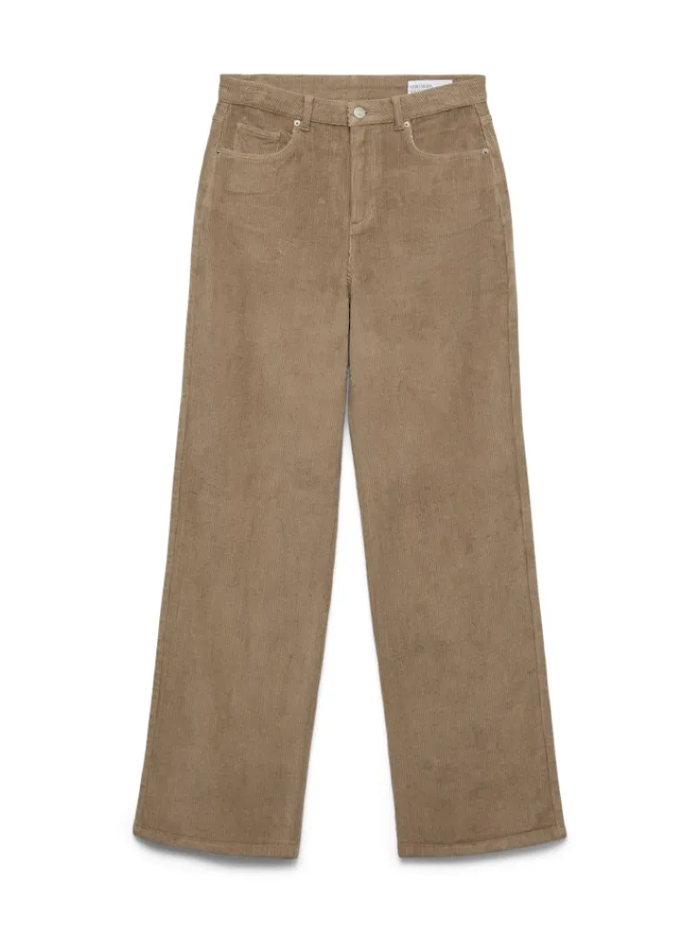 VMTESSA HR WIDE CORDUROY PANTS GA NOOS silver mink