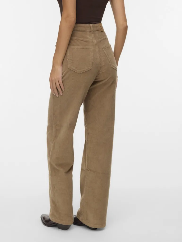 VMTESSA HR WIDE CORDUROY PANTS GA NOOS silver mink