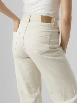 VMTESSA HR WIDE JEANS ECRU GA NOOS ecru