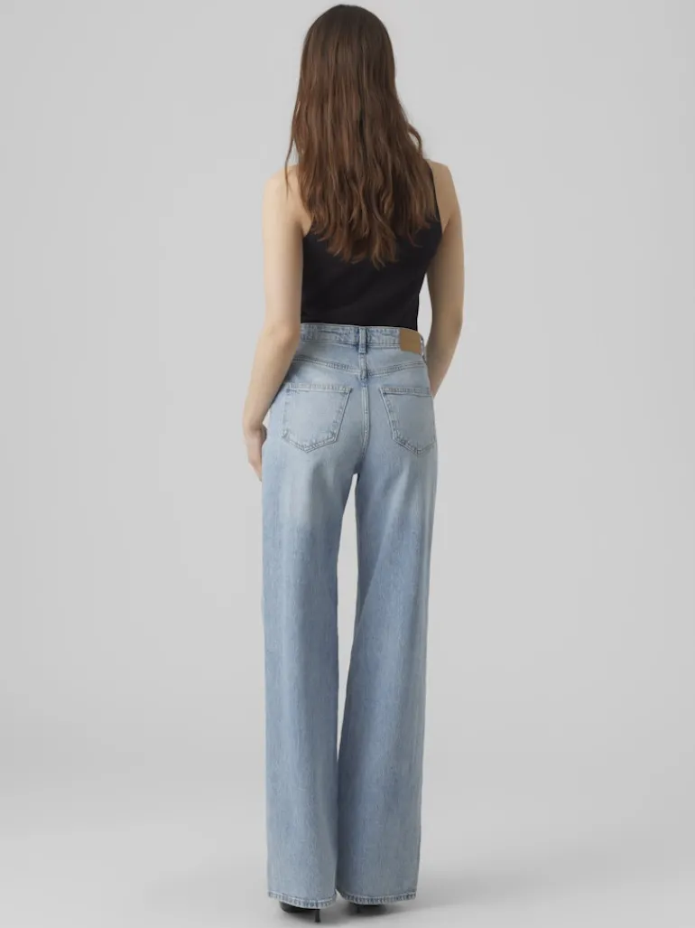 VMTESSA HR WIDE JEANS RA339 GA NOOS light blue denim