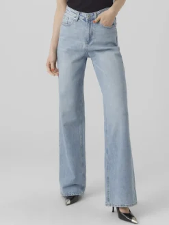 VMTESSA HR WIDE JEANS RA339 GA NOOS light blue denim